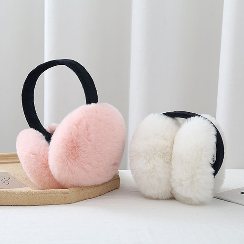 Foldable Ear Muffs Warm Winter Ear Protection for Men and Women Cute Student Plush Ear Covers Korean Style Rabbit Hair imitation Thickened Anti-Frost Ear Bag