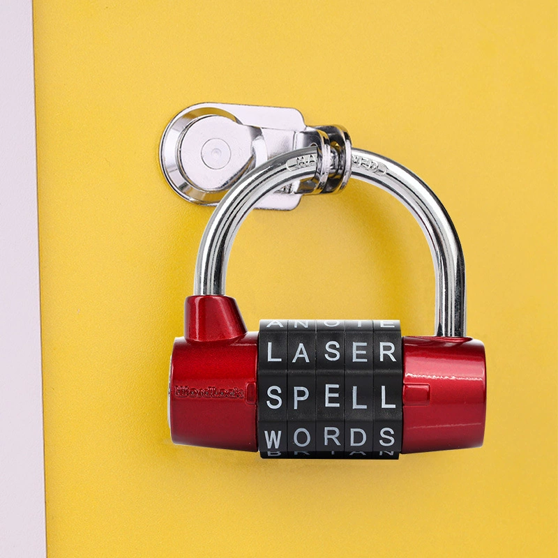 Zinche metal gym anti -theft window door 4 \ 5 turntable super knotting solid password alphabet lock
