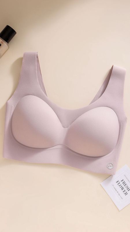 无痕内衣女薄款运动背心式大胸显小收副乳防下垂无钢圈大码文胸罩|undefined