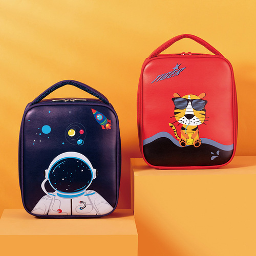 Manufacturer's new lightweight and easy-to-carry student portable lunch bag, Oxford cloth rabbit cartoon thermal bag for primary school students