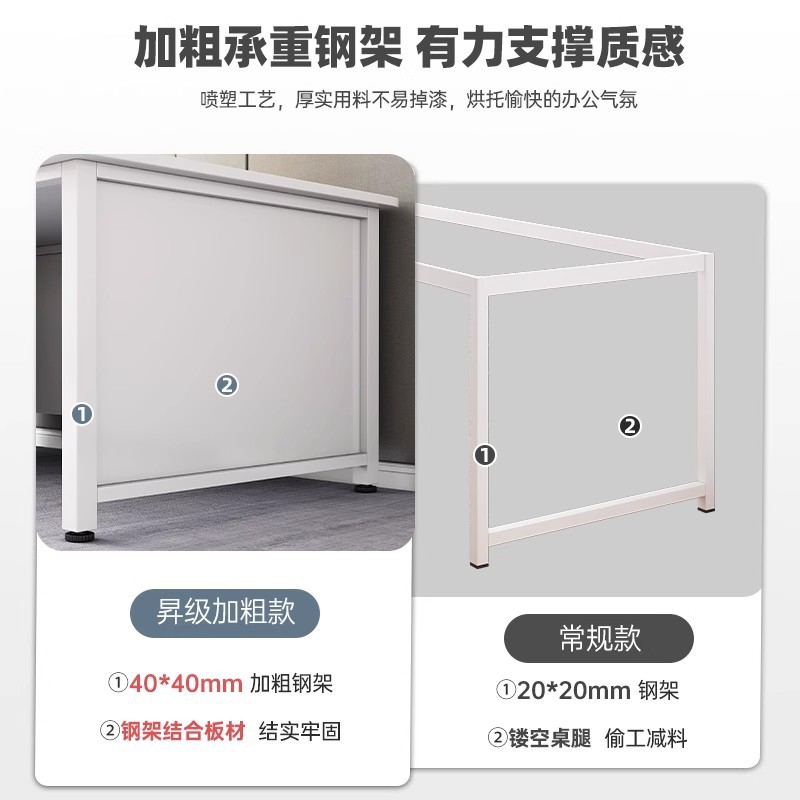 Mesa de oficina simple mesa de oficina moderna mesa de personal de oficina simple mesa de computadora mesa de trabajo con gabinete mesa de esquina