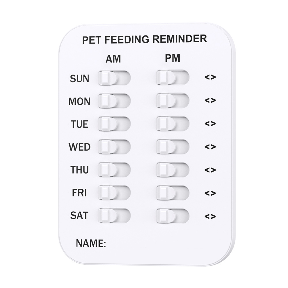 Recordatorio de alimentación para mascotas La placa de registro de alimentación importa la placa de identificación del registro Recordatorio de alimentación del perro
