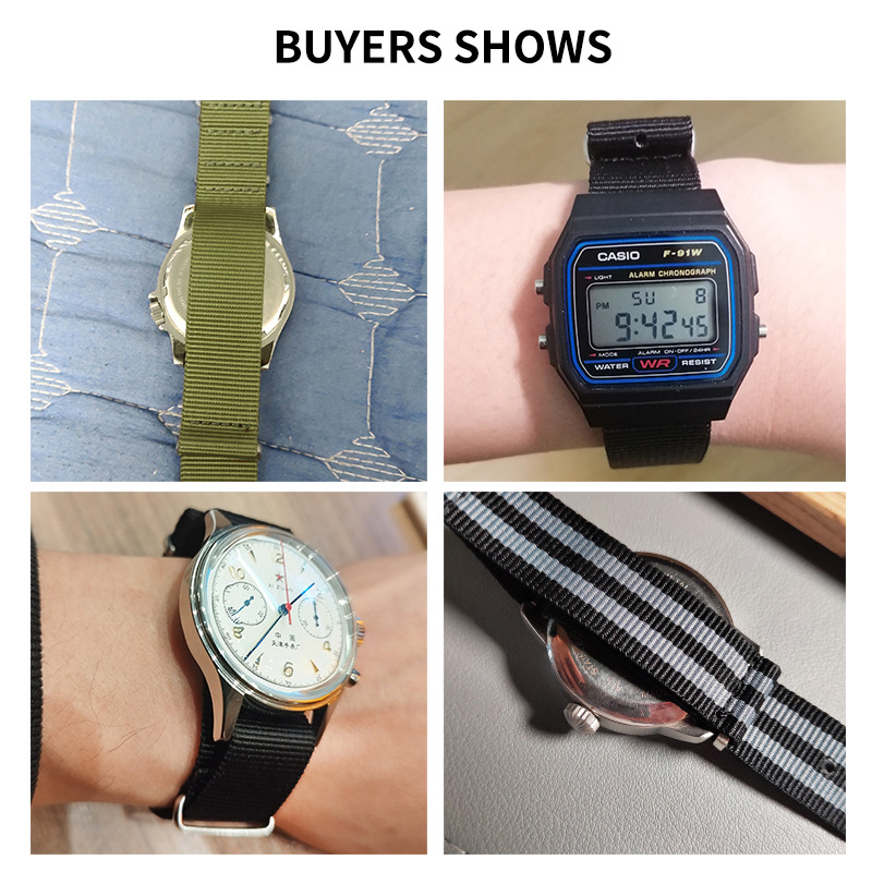 Compatible con DW Cassiou reloj Correa OTAN lona correa de reloj de nylon Seiko agua fantasma cielo instigación magnesio CK trenza