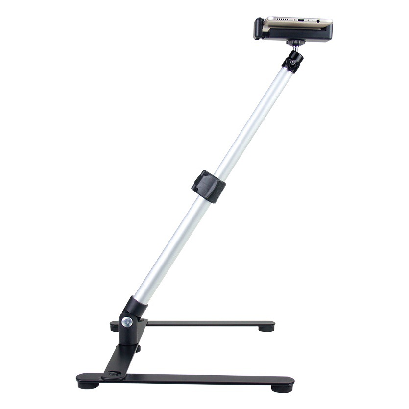 Soporte de teléfono de aleación de aluminio para teléfonos inteligentes, transmisión en vivo de TikTok, fotografía, lectura, dibujo, soporte de grabación superior para personas que buscan comodidad
