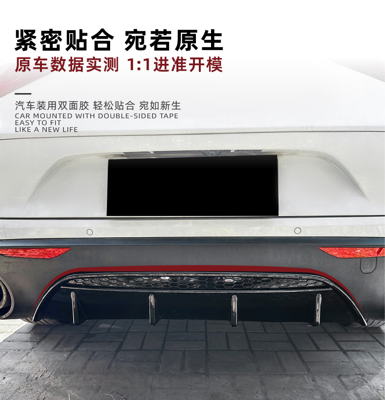 Applicable to Alfa Romeo Stelvio Steinway 2017 Rear Lip Tail Lip Spoiler Exterior Trim Cross-border Modification