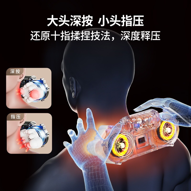 颈椎按摩枕品牌同款热敷揉捏多功能按摩仪家用腰部背部颈部按摩器|undefined