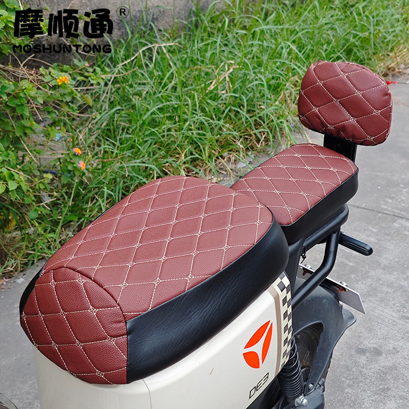 New National Standard Electric Vehicle Seat Cover, Warm and Sun-Protective, Suitable for Yadea, Aima, Tailing, Shenyuan, Xinri Electric Vehicles