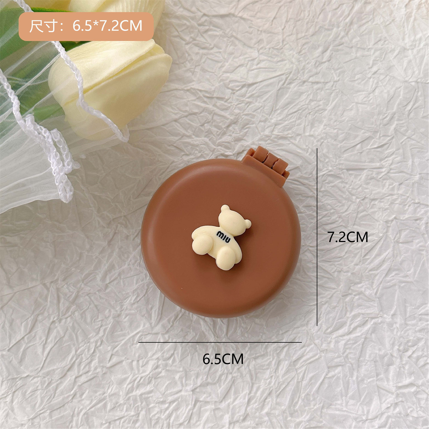 Estilo coreano INS de dibujos animados lindo suave lindo espejo integrado mini portátil peine airbag cojín de aire peine masaje peine