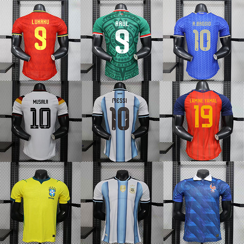 2026 World Cup Jersey Player Version Spain Argentina Messi Portugal Ronaldo Brazil France Football Uniform