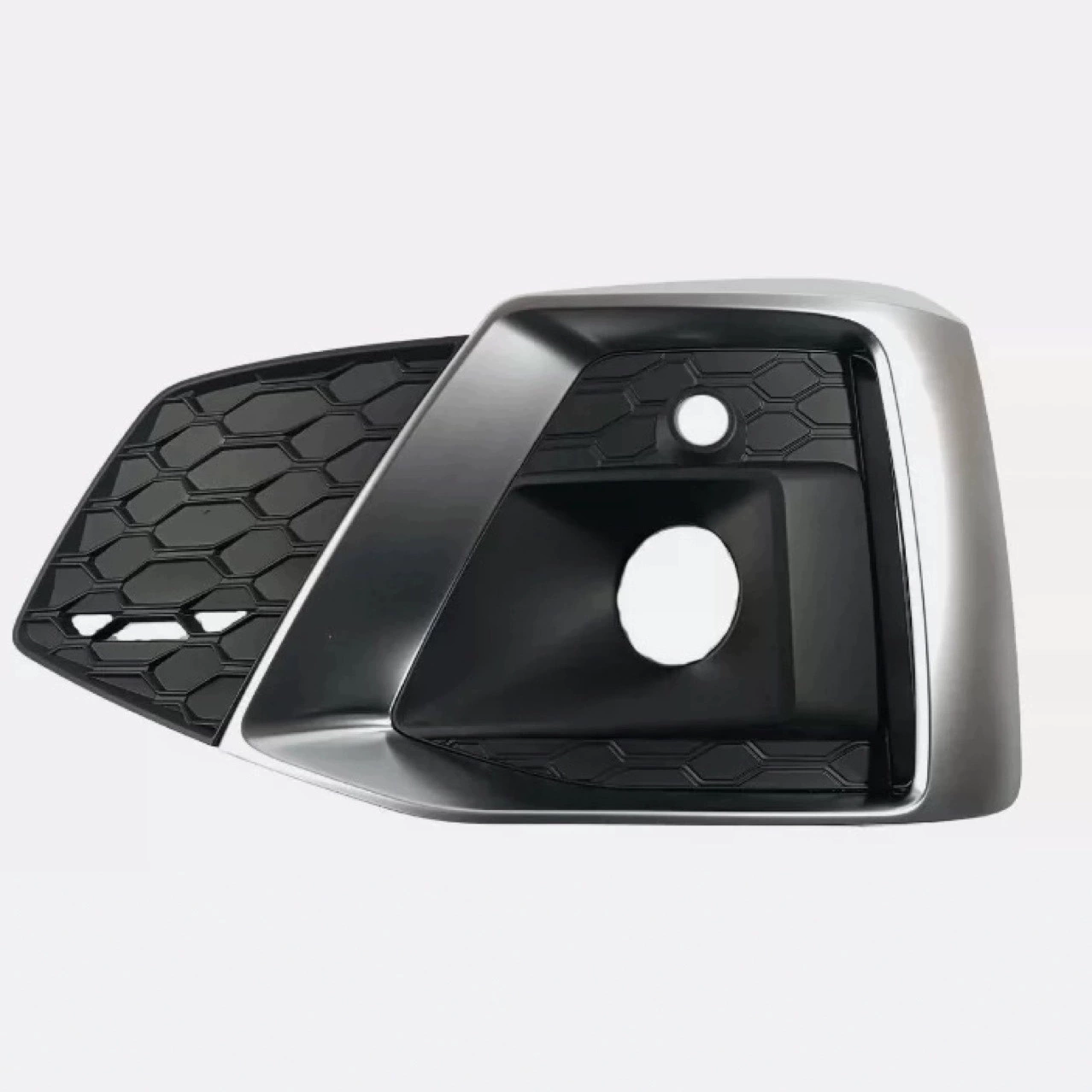 Подходит для 20, 21, 22, 23, 24 Audi A5, рамка противотуманных фар, крышка ACC, полностью черная решетка переднего бампера A5 S5, нижняя сетка