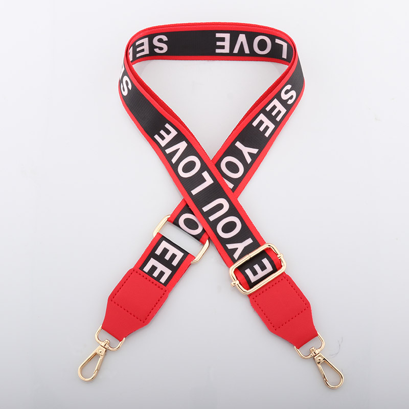 Bag wide strap accessories crossbody strap letter strap wide shoulder strap colorful adjustable shoulder bag wide strap