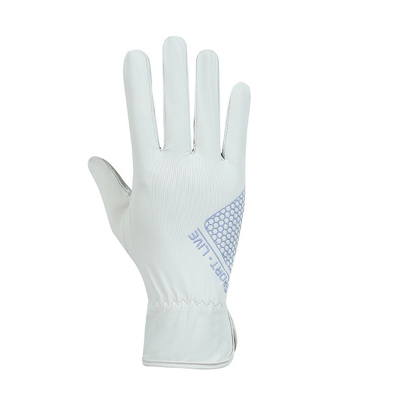 Guantes de protección solar para mujer verano al aire libre conducción deportiva protección solar fresco transpirable fino dedo completo guantes de pantalla táctil