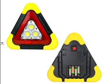 Multifunctional car tripod warning Warning sign - large-battery-with-3-lights