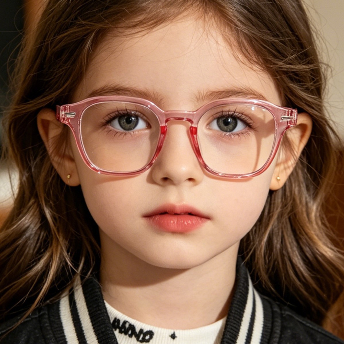 Las nuevas gafas de montura cuadrada de Rain con estilo universitario, modernas y versátiles, gafas con bloqueo de luz azul para estudiantes con miopía.