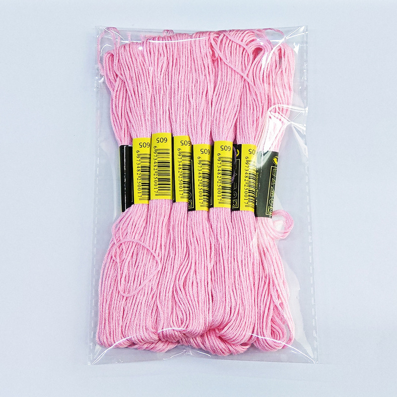 メーカー卸売り8メートル6株12本の刺繍糸手作り補助材料十字糸447色刺繍糸|undefined