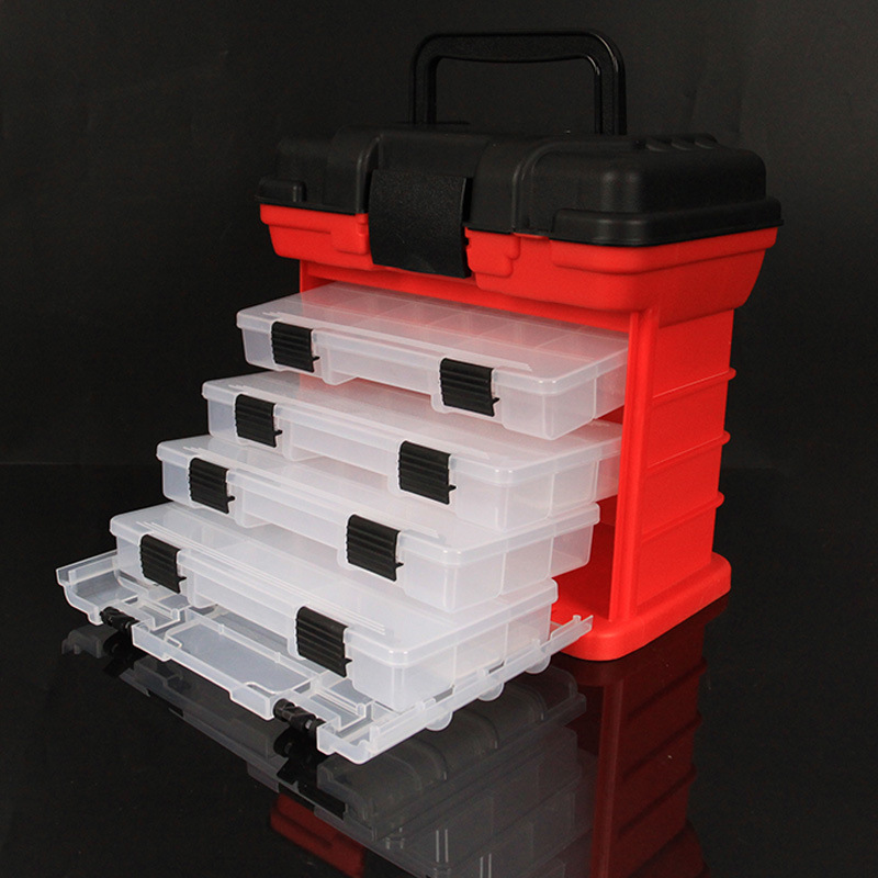 Caja de almacenamiento Caja de almacenamiento de plástico Caja de almacenamiento Accesorios Luya Caja de joyería de almacenamiento de hardware Caja de herramientas Caja de almacenamiento Caja de almacenamiento