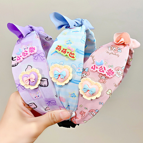 Sanrio children's hairband Korean version new baby cute hairband little girl face wash bundle hair pressure hair headband hair accessories