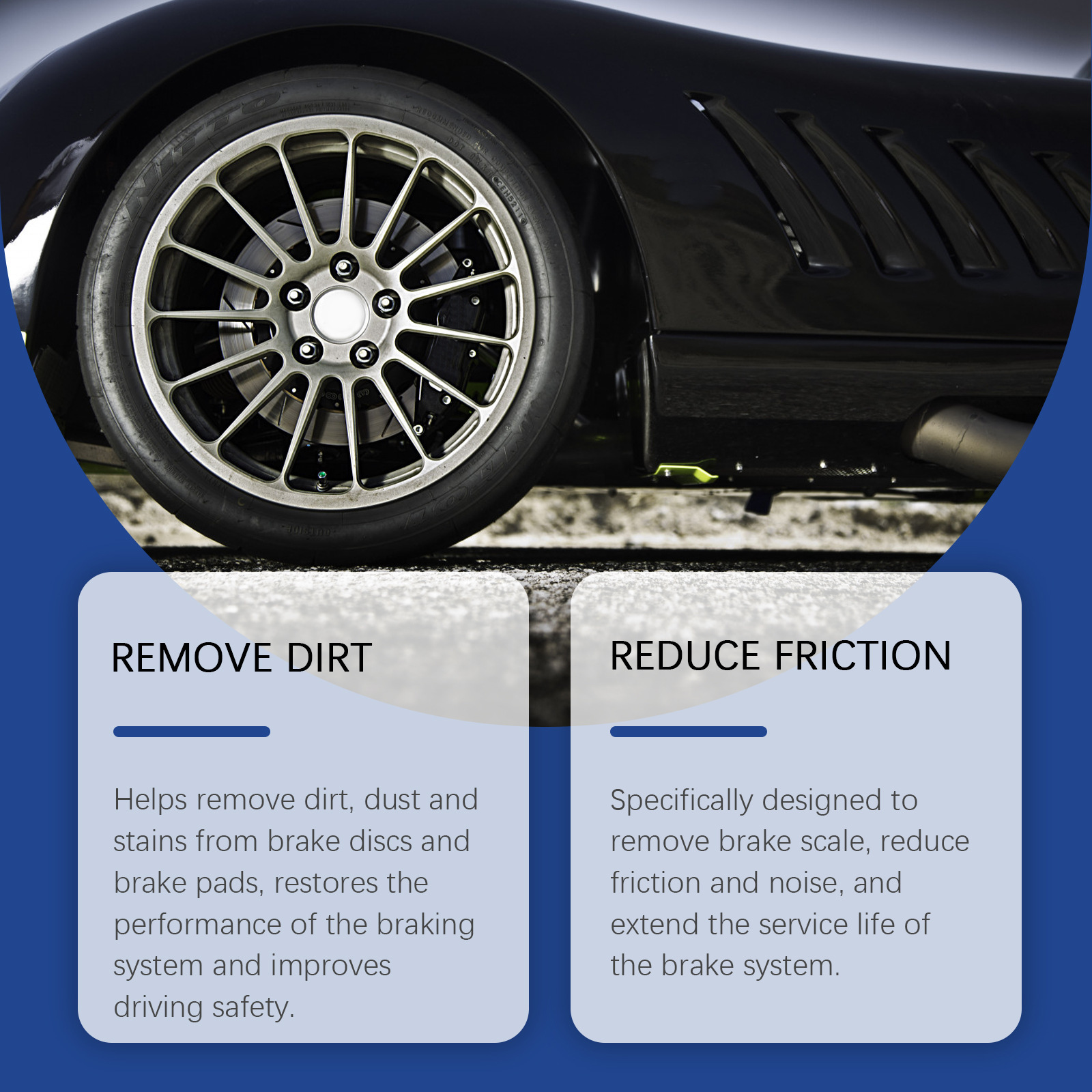 Cross-border Homonth Car Brake Cleaner Car Oil Care Vehicle Brake System Cleaner 2