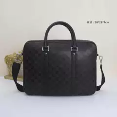 New Genuine Leather Men's Handbag Large Capacity Casual Cowhide Men's Computer Briefcase Fashionable One-shoulder Crossbody Bag
