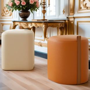 Makeup Stool, Footstool, Shoe-Changing Stool, Light Luxury Style, Modern Simple Dressing Stool, Home Bedroom Makeup Chair, Internet Celebrity Coffee Table Stool
