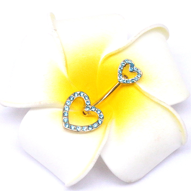 Gabby Europäischer und amerikanischer grenzüberschreitender herzförmiger Perlenring-Nabelstecker-Körperpiercing-Schmuckhersteller auf Lager_voghion.com