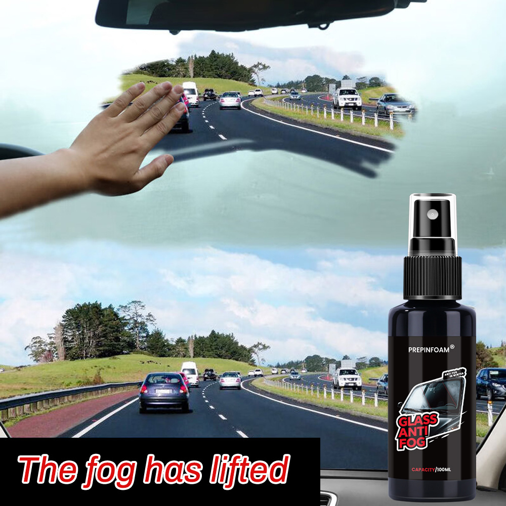Prepinfoam-P33 Car Glass Anti-Fog Agent Cross-Border Special Front Windshield Rearview Mirror Anti-Fog Spray