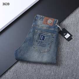 3639 D刺绣标欧货潮牌牛仔裤26春夏新品高端直筒长裤轻奢大牌男款