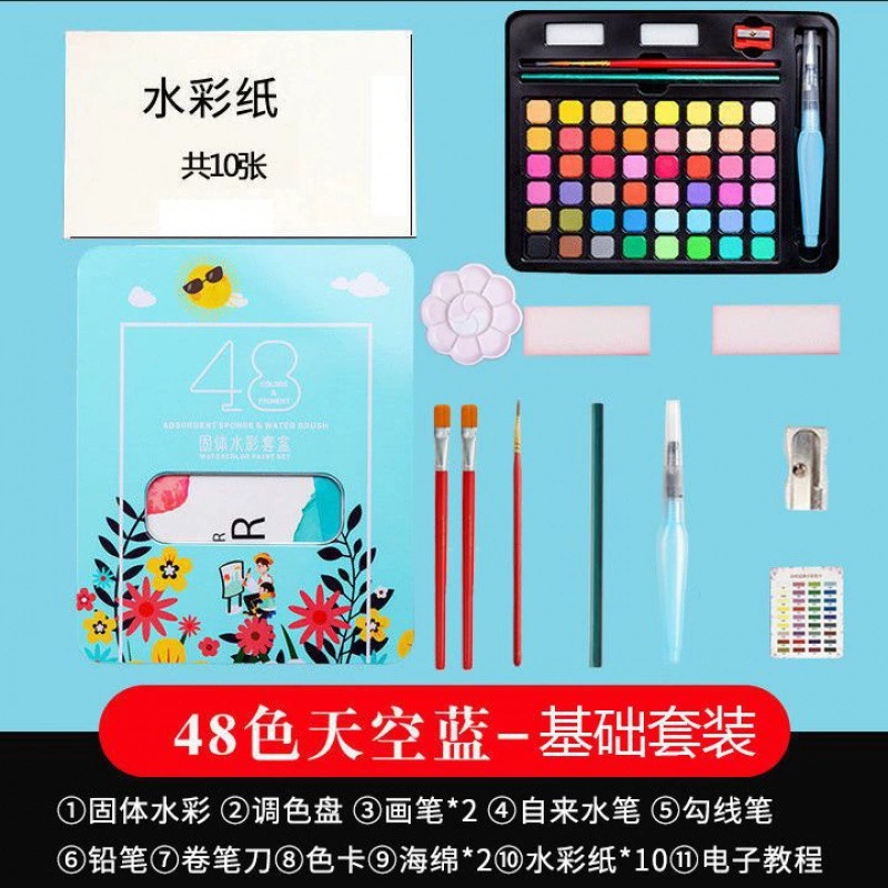 Ppigmentные водорастворимые краски, набор, ручной искусство профессиональная гуашь для учащихся начальных классов, полный набор