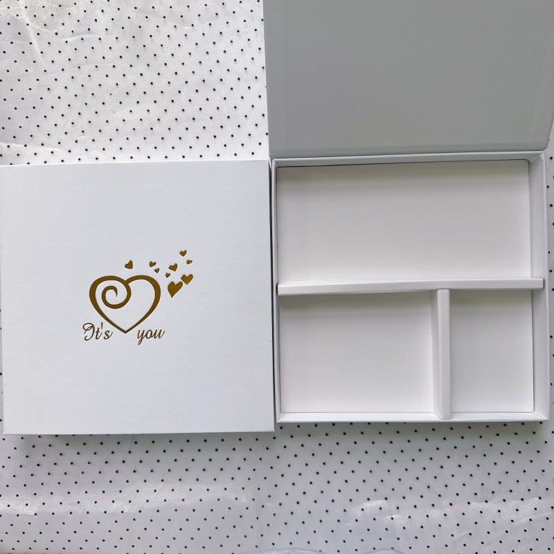 White logo gift box; details are introduced