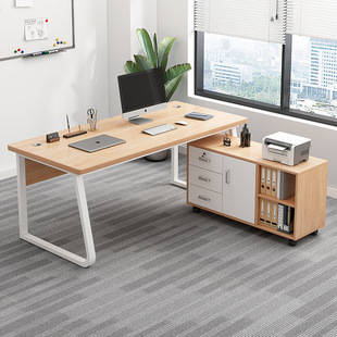 Computer Desk Desktop Office Desk Simple Modern Office Supervisor Desk and Chair Combination Staff Desk Simple Boss L^