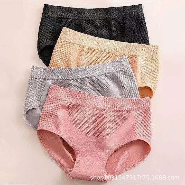 Японское 3D сотовое нижнее белье, женские хлопковые дышащие трусы со средней талией, бедра, женское нижнее белье, производители оптом
