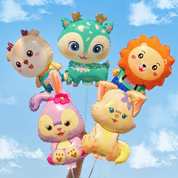Children's Day animal clip balloon hand-held pole cartoon shape…
