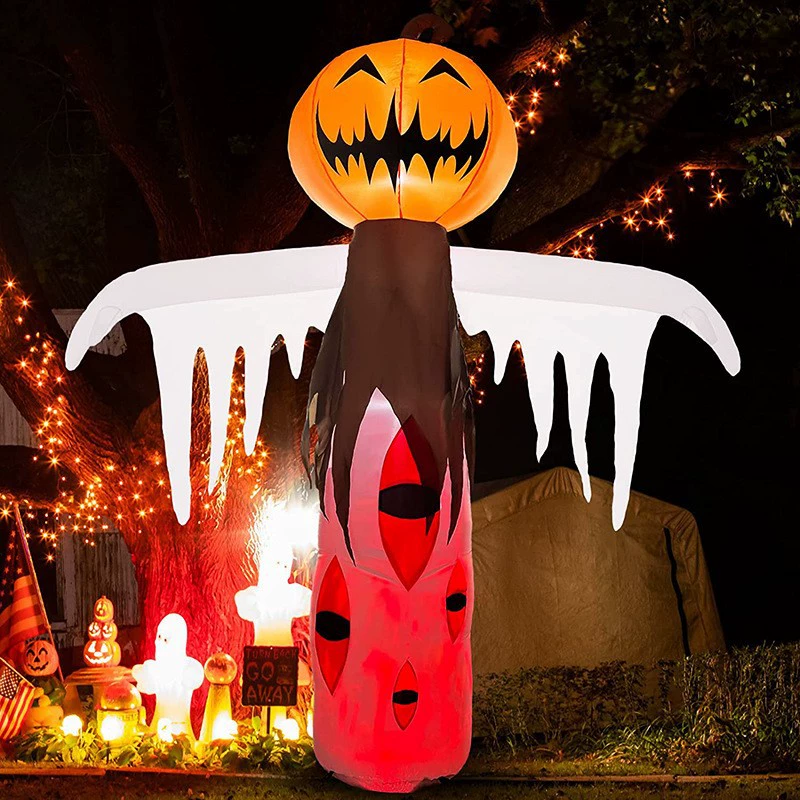 Новый надувной хэллоуин призрак террор демон ветер дул призрак надувной призрак наружное светящееся размещение реквизита