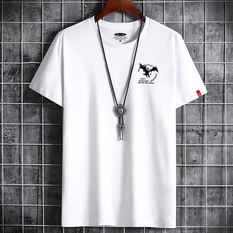 2024 neue Sommer Großhandel Herren Kurzarm T-Shirt Bodenbildung Shirt Herren Rundhals T-Shirt trendiges Paar halbärmeliges Herren T-Shirt_voghion.com