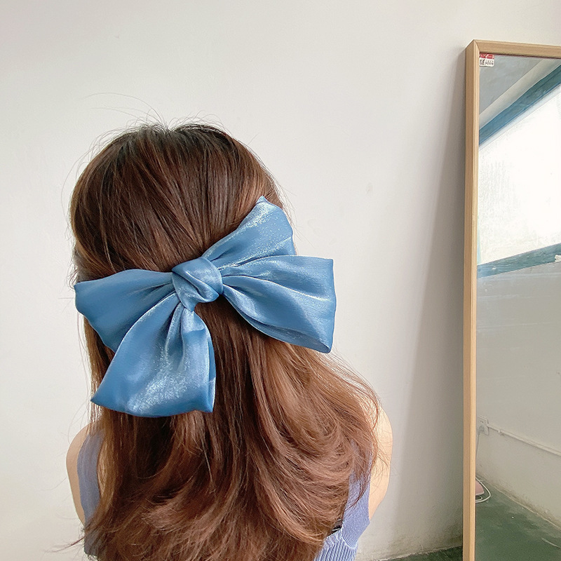 30g Weight Hair Clip Hair Accessories Type 1 Piece Quantity Holiday, Daily Occasion Bow Knot Pattern Women's Gender Sweet, Simple Style Style Women's Sweet Simple Style Bow Knot Cloth Hair Clip 3
