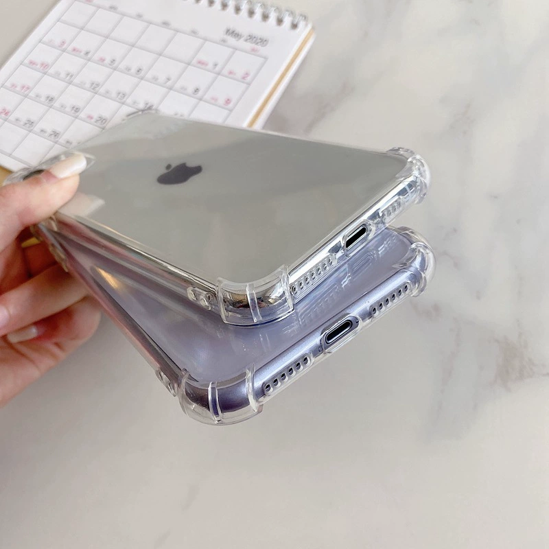Яблоко, защитные уголки, чехол для телефона, прозрачный iPhone 15, силиконовый совместимый мягкий каблук, защита от падения, iphone, 13