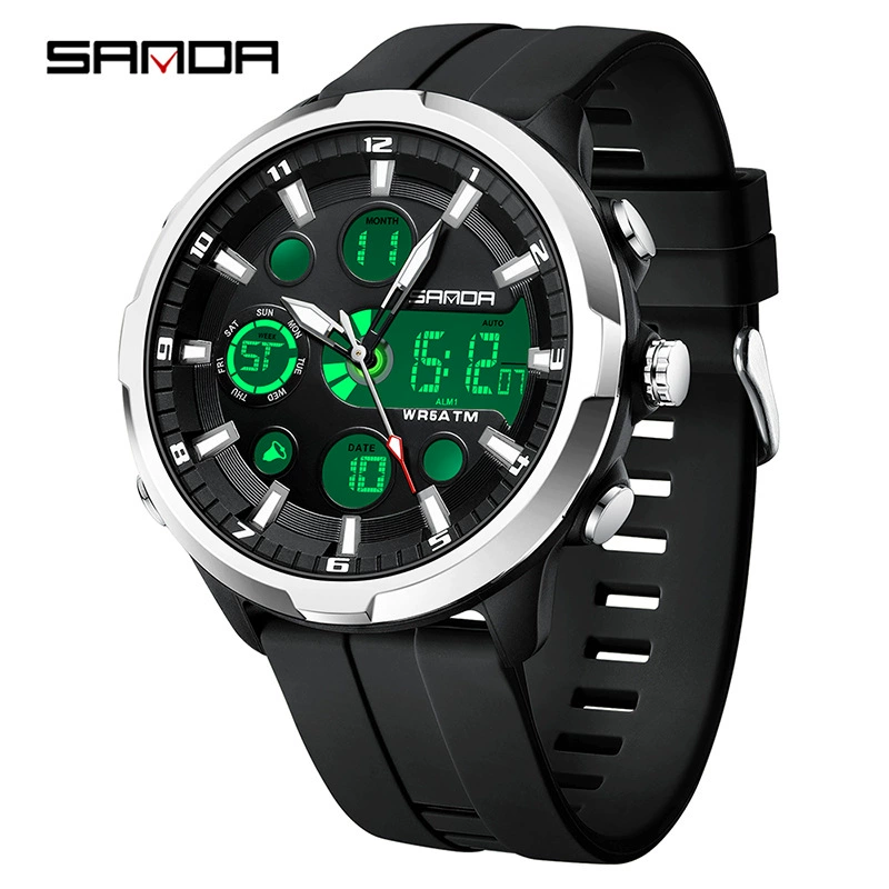 Навигатор часов 三达 Quartz electronic waterproof universal men's watch for leisure, Korean style