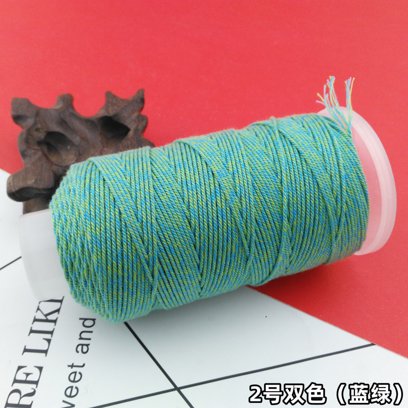 手もみ綿の糸の大きい巻きの綿の縄の多色のグラデーションのストランドのdiyの手の編みのブレスレットのネックレスの文はロープのチベット式を遊びます。|undefined