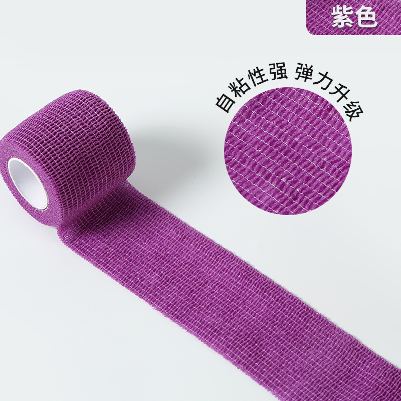 Fábrica al por mayor auto-adhesivo elástico dedo vendaje deportes cinta protectora de uñas no tejida auto-adhesivo dedo protección correa de rodilla