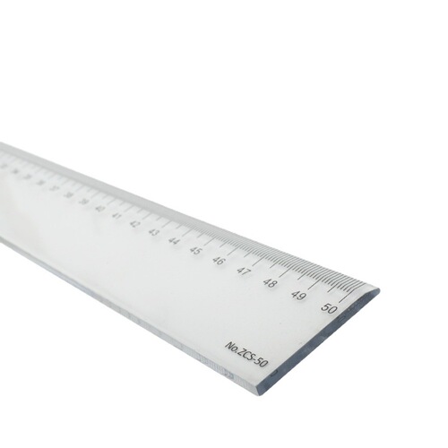 Kedeyou ZCS- 20cm 30cm 40cm 50cm cm transparent plastic ruler transparent ruler stationery ruler