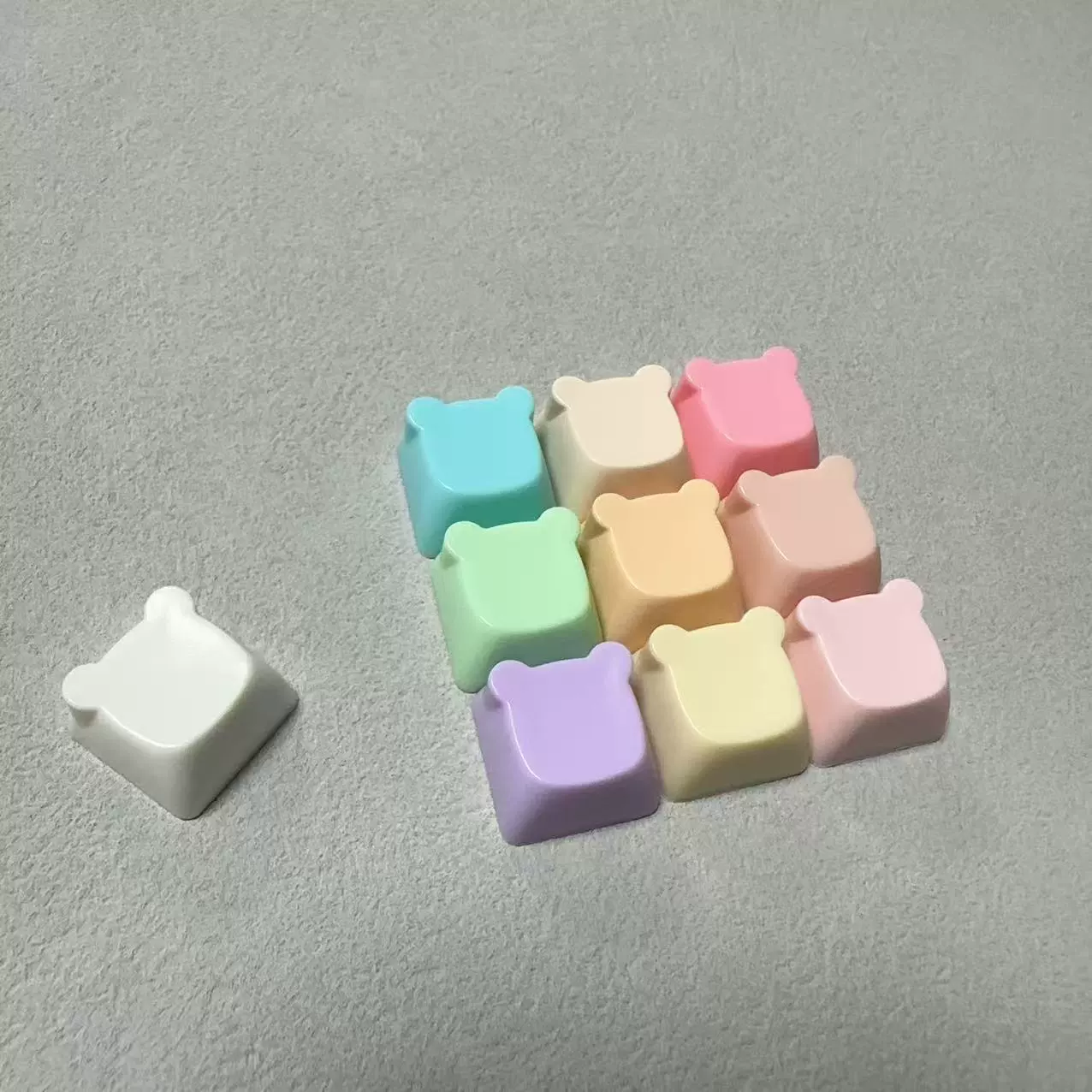 ABS-накладка XDA многоцветная клавиша крышка PC высокая прозрачная крышка круглая крышка M бобовое сердце голова капс, маленький медведь головка, крышка кота коготь силиконовая крышка