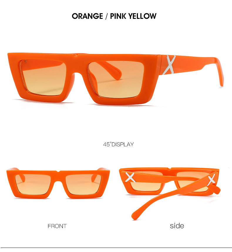 Neue kleine Box-Sonnenbrillen Modetrend Bonbonfarbene Sonnenbrillen Vielseitige Sonnenschirme 3_voghion.com