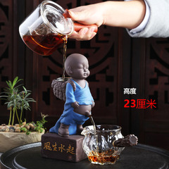 Zisha teapot pet, small monk Maitreya Buddha, small and large size, urinating child, urinating baby, tea playing desk ornament
