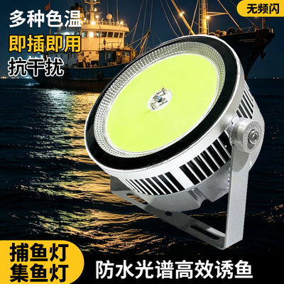 船用超大功率LED集鱼灯防水远洋渔船捕鱼聚鱼诱鱼灯夜钓耐用聚光|ru