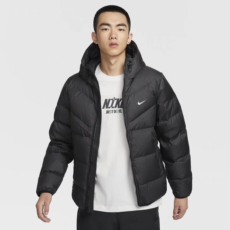 2026 New Men's Thick Cotton Jacket, Trendy Embroidered Hooded Men's Winter Coat, Loose Fit, Warm Winter Jacket