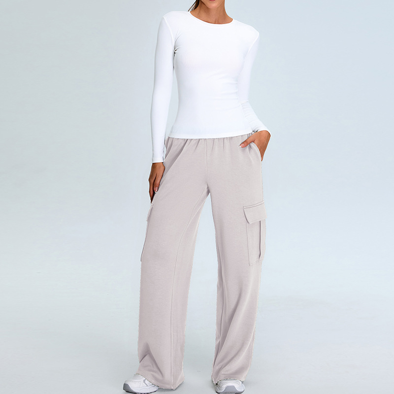 Cross-border nuevo desnudo y delgado yoga conjunto de ropa de fitness de mujeres relajado ocio pilates juego de ropa de ejercicio