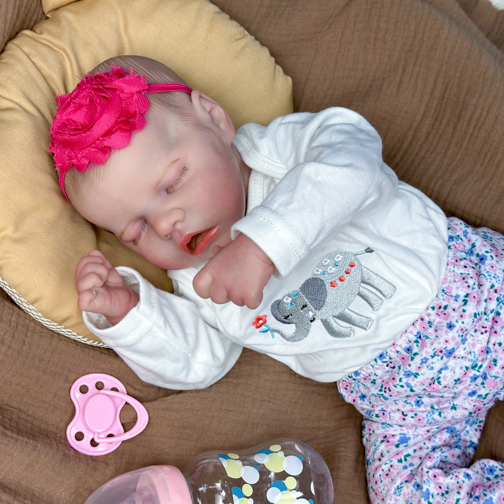 Muñecas de simulación de la serie de bebés, muñecas gemelas, suministro pesado transfronterizo Amazon, una muñeca de goma completa.