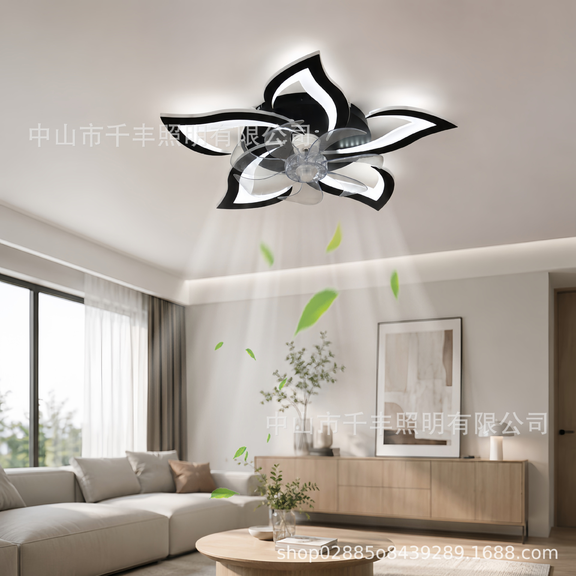 Lámparas de pétalos de viento nórdico transfronterizos modernas y sencillas luces LED reclinadas creativas de lámparas Zhongshan lámparas de decoración de puerta de entrada