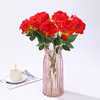 Net Red Bobo Simulation Single Rose Living Room Home Decoration Artificial Pooxing Rose Pagot Wholesale