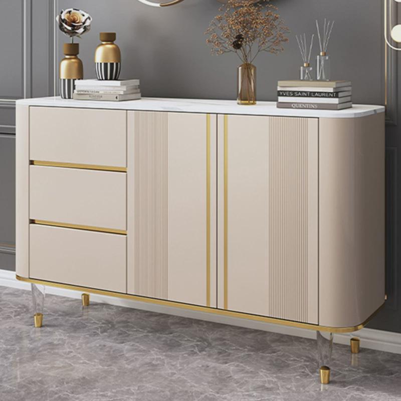 Light Luxury Sideboard Slate Decorative Cabinet Modern Entrance Cabinet Living Room Entrance Hall Cabinet Restaurant Internet Celebrity Storage Side Cabinet